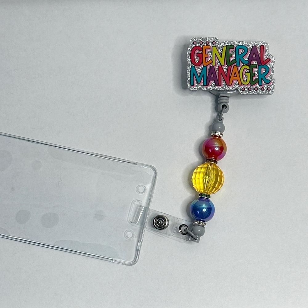 Handmade General Manager Retractable Badge Reel